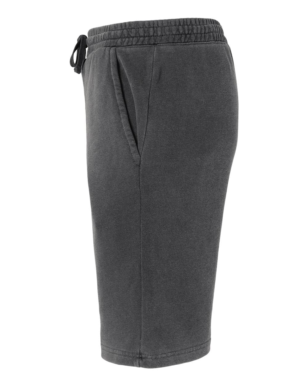 Unisex Pigment-Dyed Fleece Shorts - DirectSide - B02676502 - Pigment Black