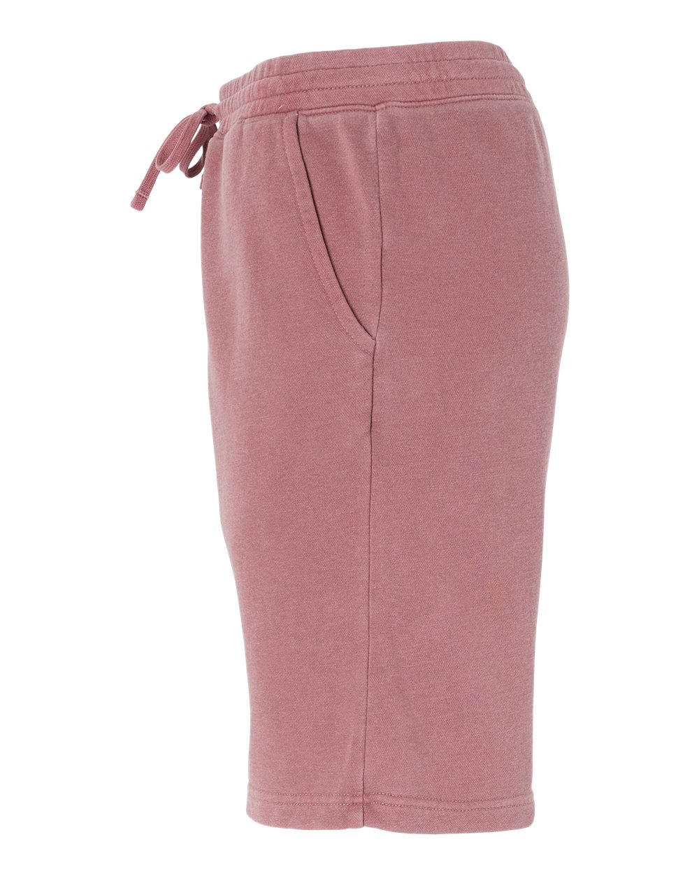 Unisex Pigment-Dyed Fleece Shorts - DirectSide - B02676852 - Pigment Maroon