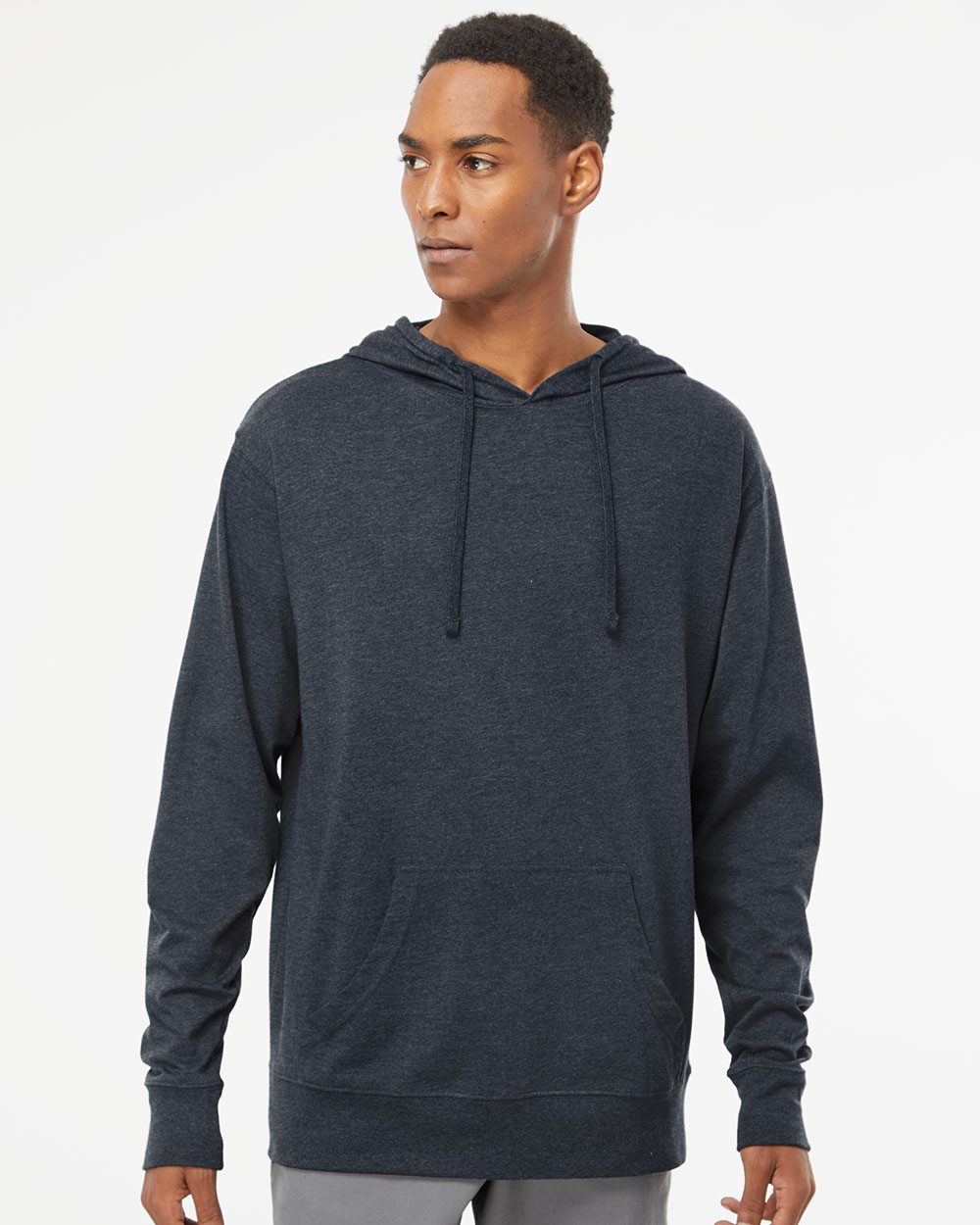 Unisex Lightweight Hooded Pullover T-Shirt - styleImage