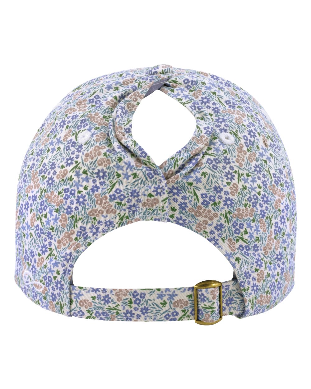 Women's Garment-Washed Fashion Print Cap - Back - B97795300 - Light Pink/ Floral