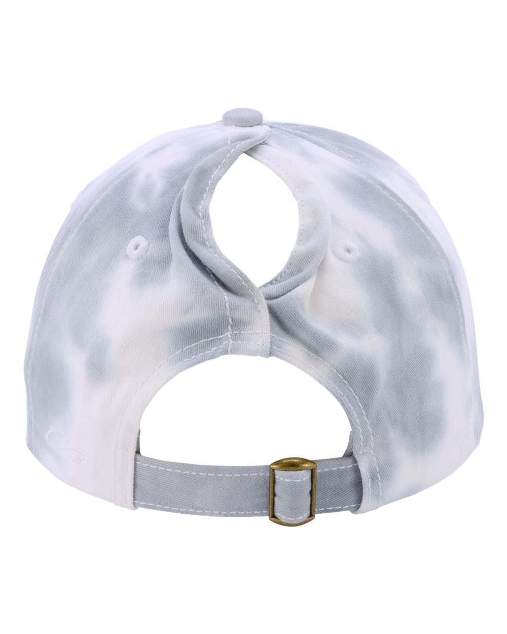 Women's Garment-Washed Fashion Print Cap - Back - B97795940 - Tie-Dye Slate Blue