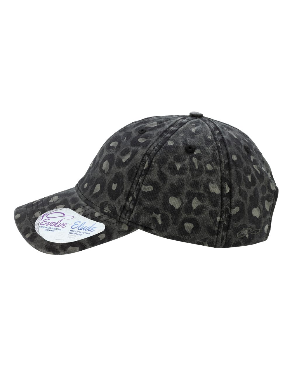 Women's Garment-Washed Fashion Print Cap - DirectSide - B97795950 - Black Leopard