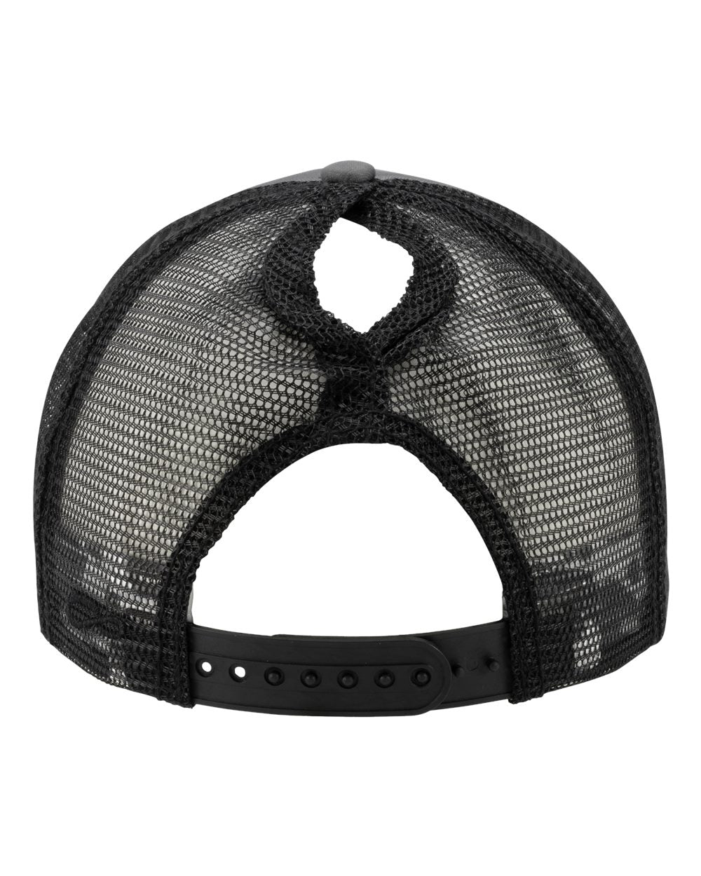 Women's Foam Trucker Cap - Back - B22395650 - Slate/ Black/ Black/ Cow