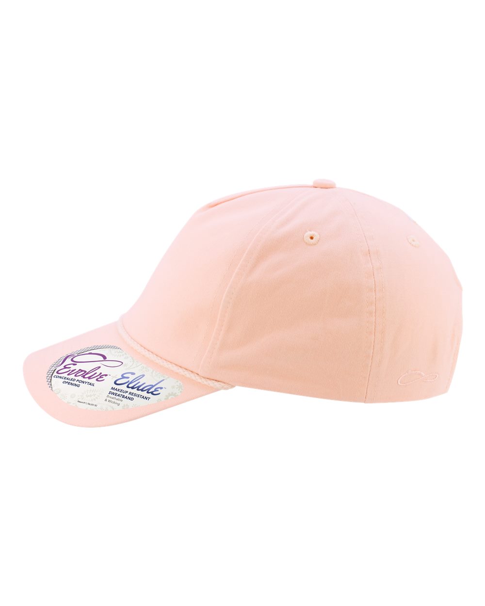 Women's Washed 5-Panel Rope Cap - DirectSide - B34095300 - Pink Sorbet/ Floral