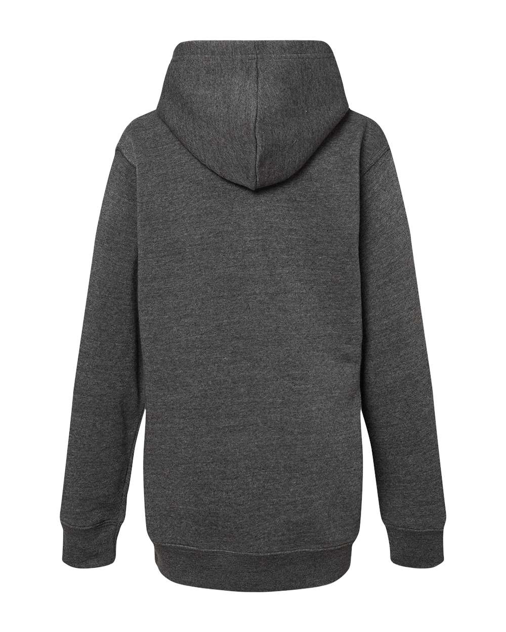 Youth Triblend Fleece Hooded Sweatshirt - Back - B08328104 - Black Triblend