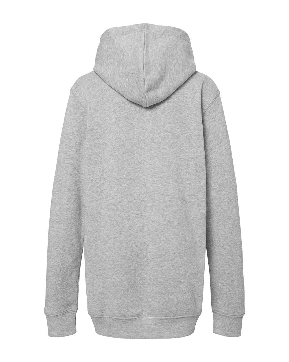 Youth Triblend Fleece Hooded Sweatshirt - Back - B08328354 - Grey Triblend
