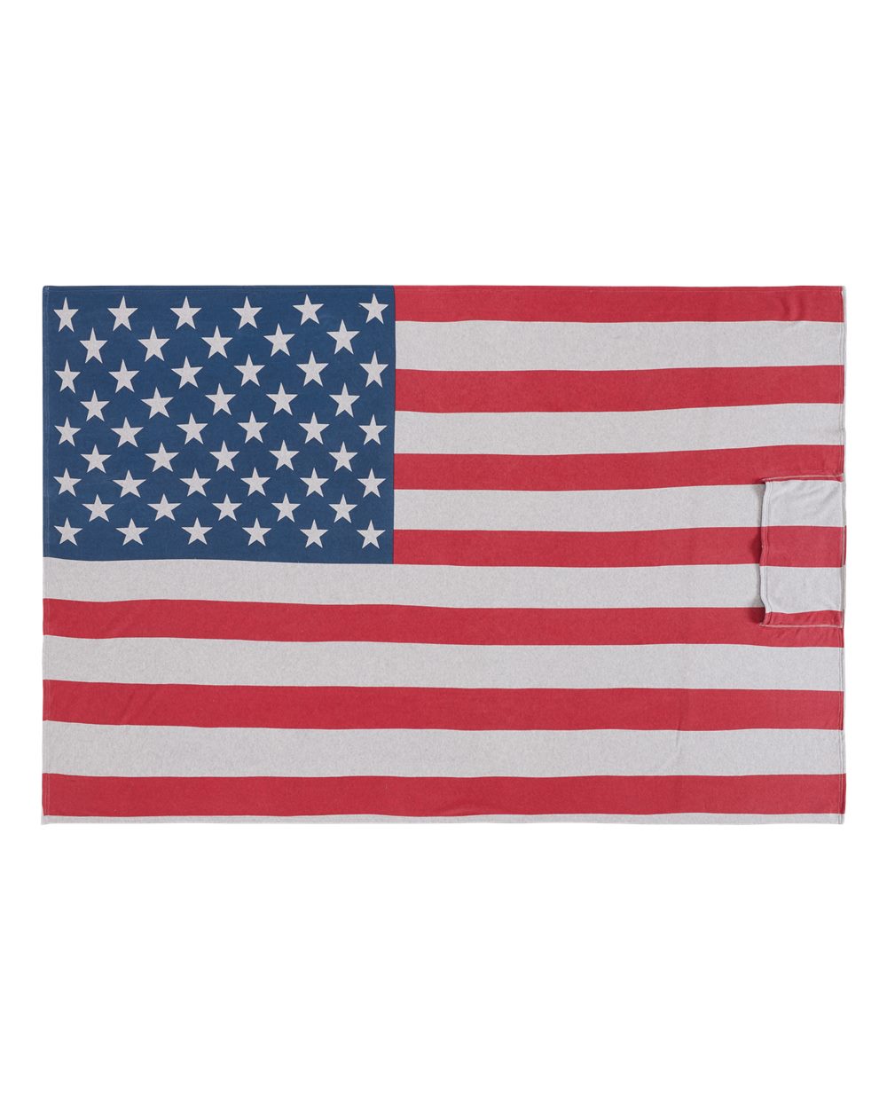 Triblend Fleece Blanket - Front - B12328120 - Stars & Stripes Triblend