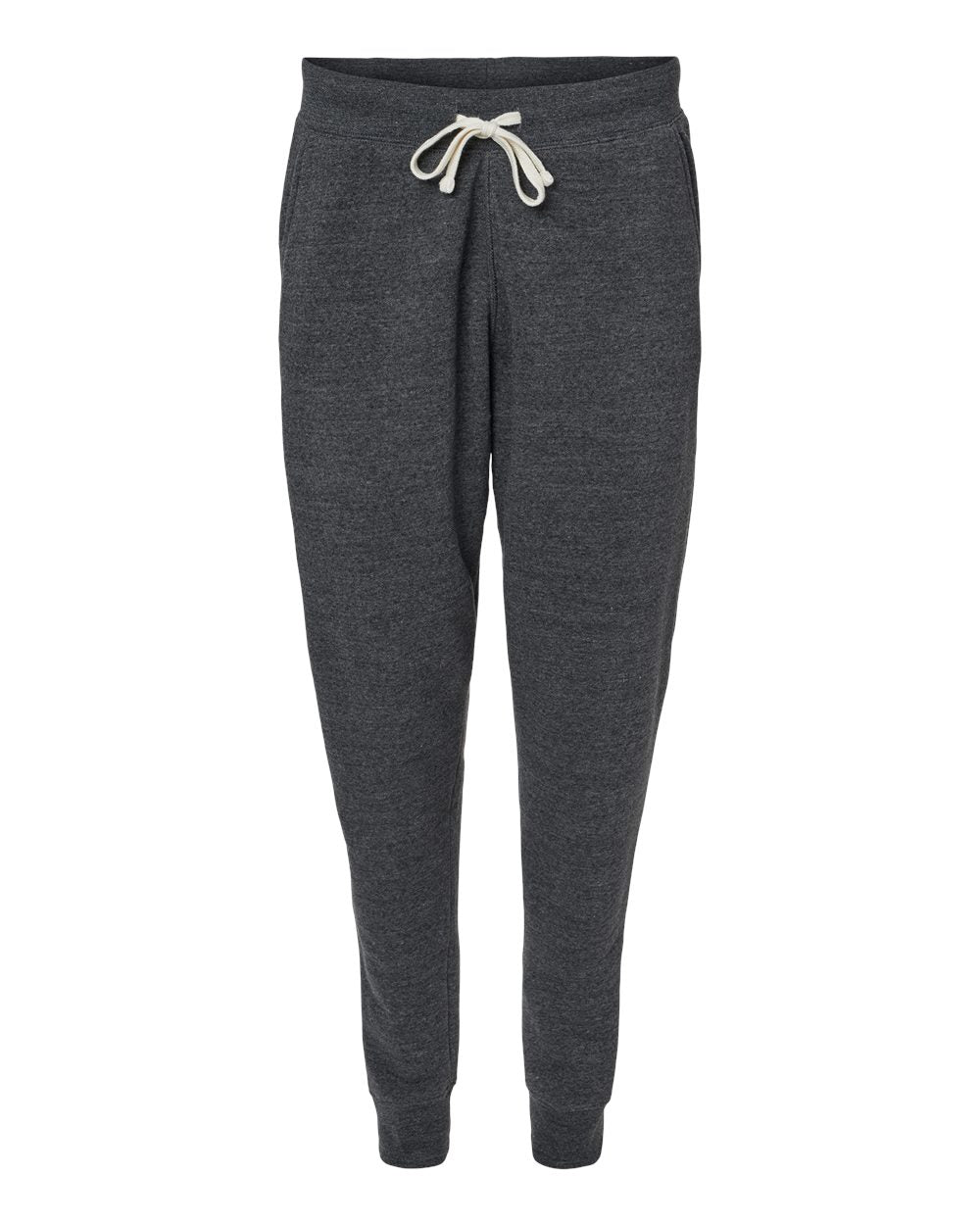 Unisex Triblend Fleece Joggers - Front - B12528102 - Black Triblend