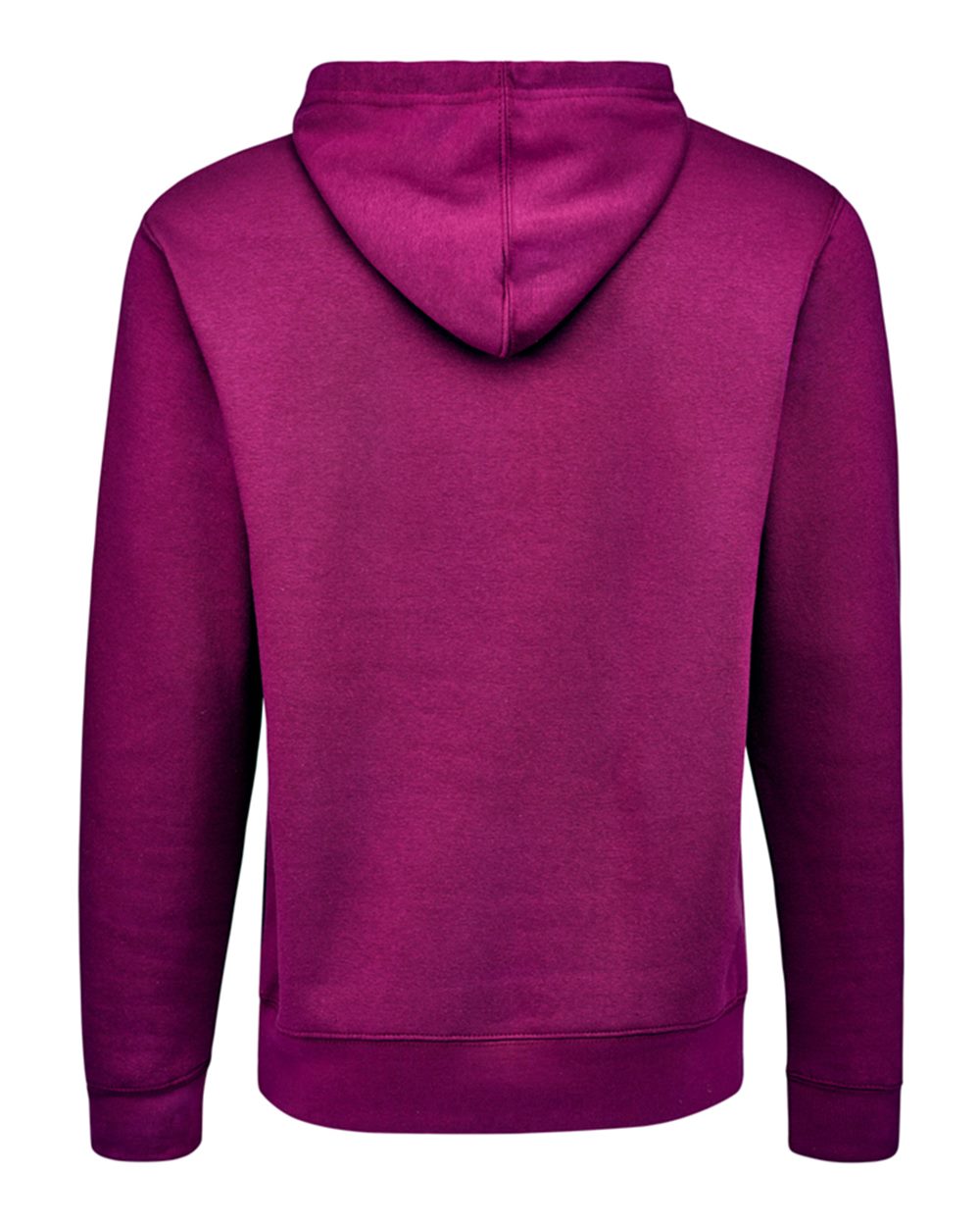 Unisex BTB Fleece Hooded Sweatshirt - Back - B13428033 - Boysenberry