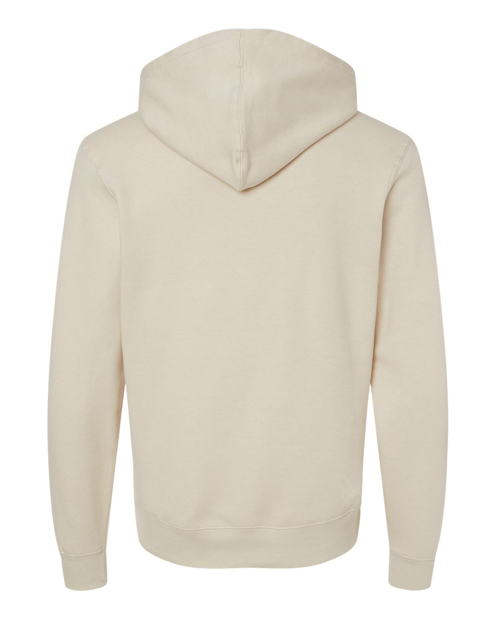 Unisex BTB Fleece Hooded Sweatshirt - Back - B13428243 - Oyster