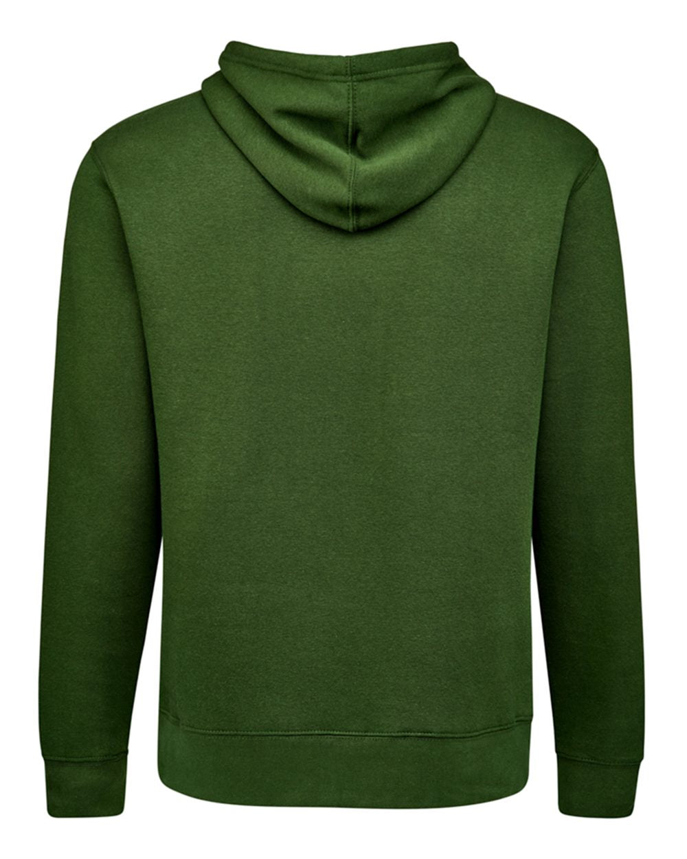 Unisex BTB Fleece Hooded Sweatshirt - Back - B13428543 - Forest Green