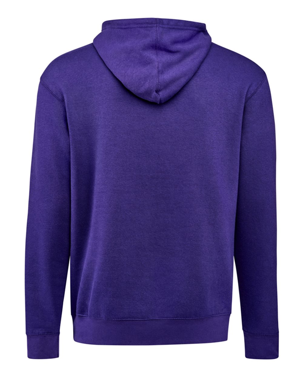 Unisex BTB Fleece Hooded Sweatshirt - Back - B13428673 - Purple