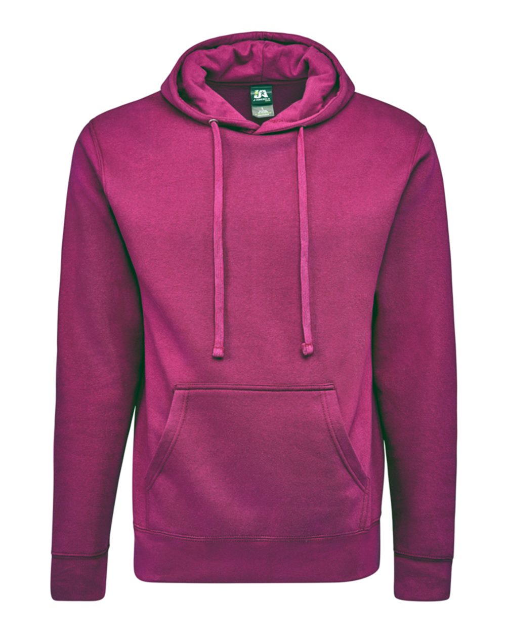 Unisex BTB Fleece Hooded Sweatshirt - Front - B13428033 - Boysenberry