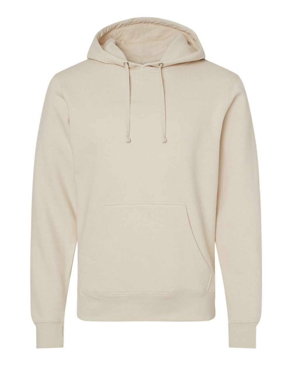 Unisex BTB Fleece Hooded Sweatshirt - Front - B13428243 - Oyster