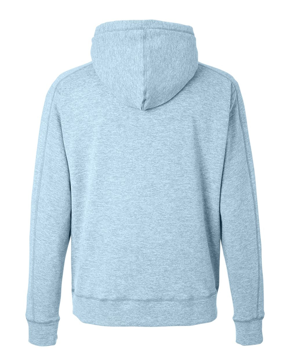 Unisex Electric Fleece Hooded Sweatshirt - Back - B18128633 - Electric Sky