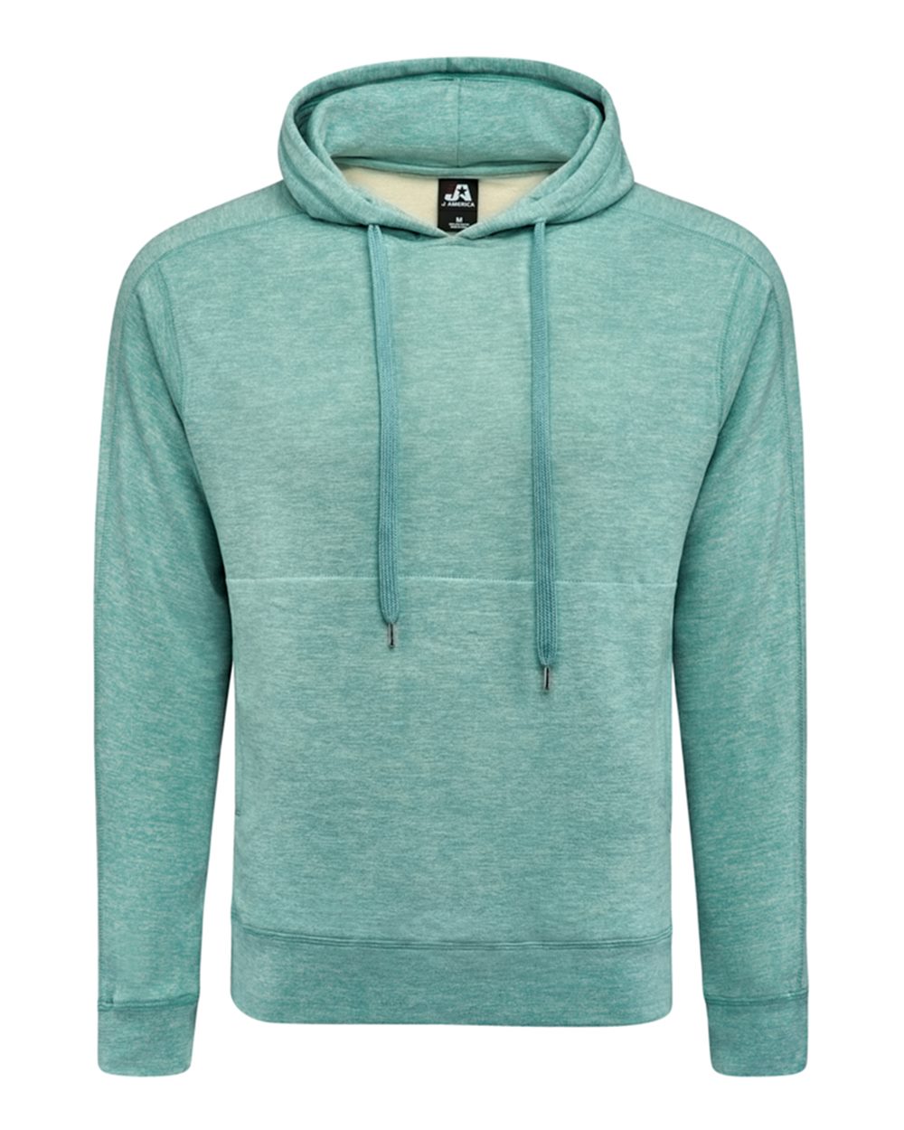 Unisex Electric Fleece Hooded Sweatshirt - Front - B18128003 - Electric Jade