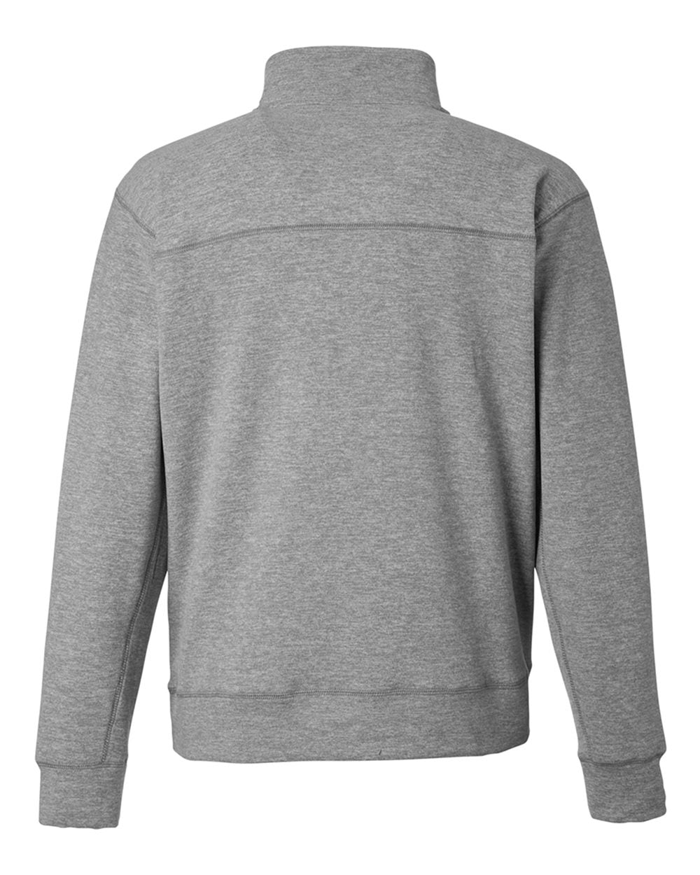 Unisex Electric Fleece Quarter-Zip Sweatshirt - Back - B18228113 - Electric Slate