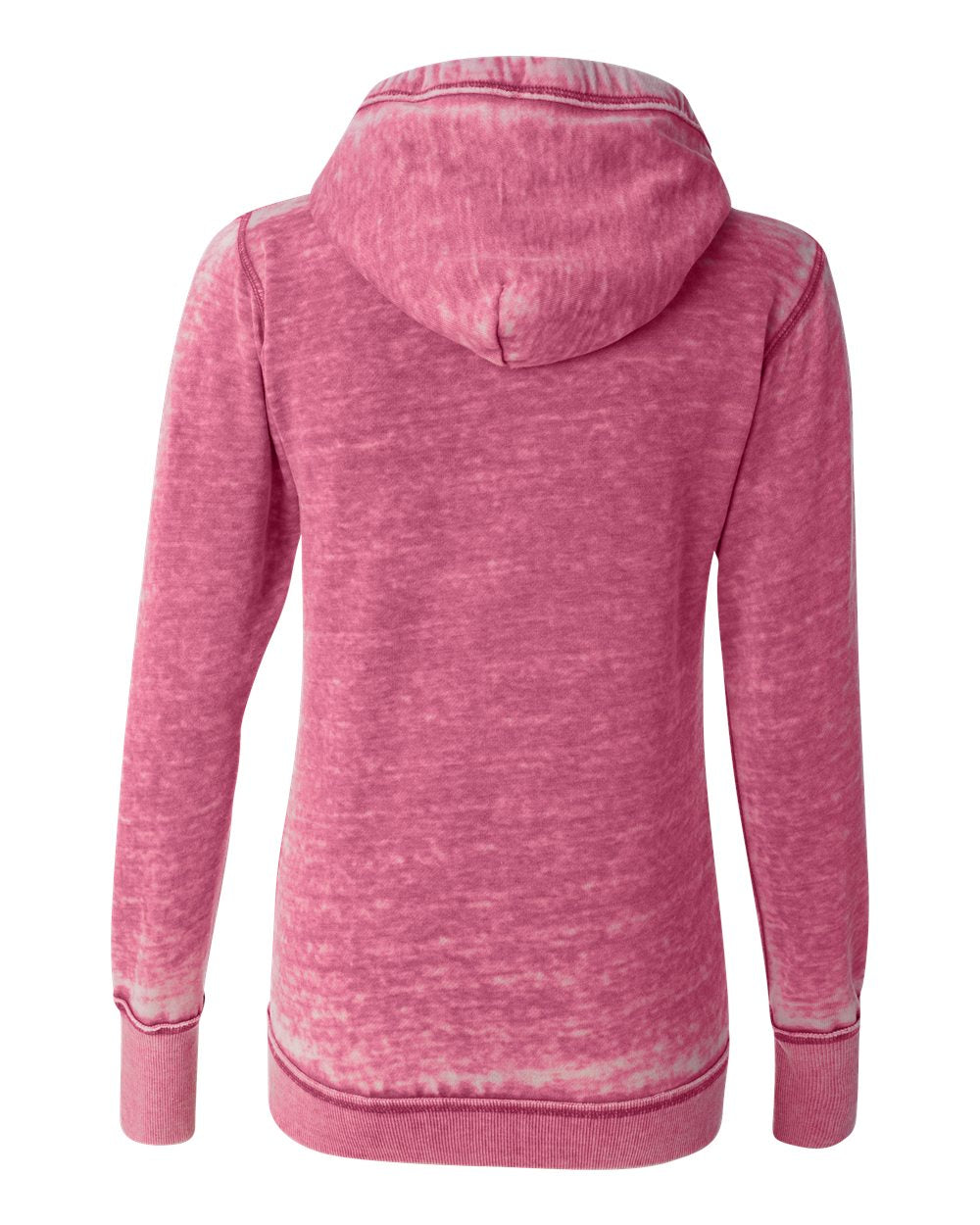 Women's Zen Fleece Full-Zip Hooded Sweatshirt - Back - B88328032 - Wildberry