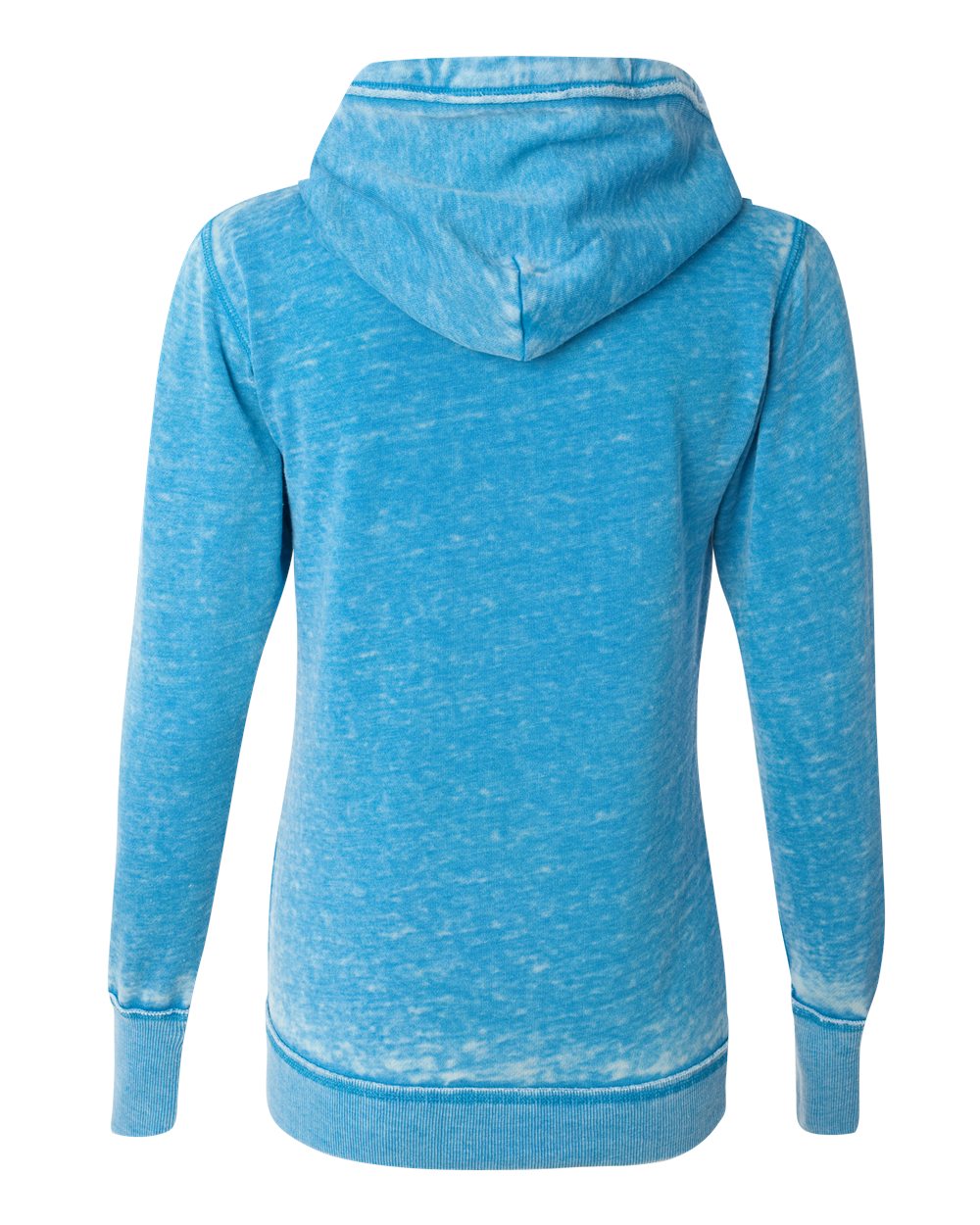 Women's Zen Fleece Full-Zip Hooded Sweatshirt - Back - B88328812 - Oceanberry