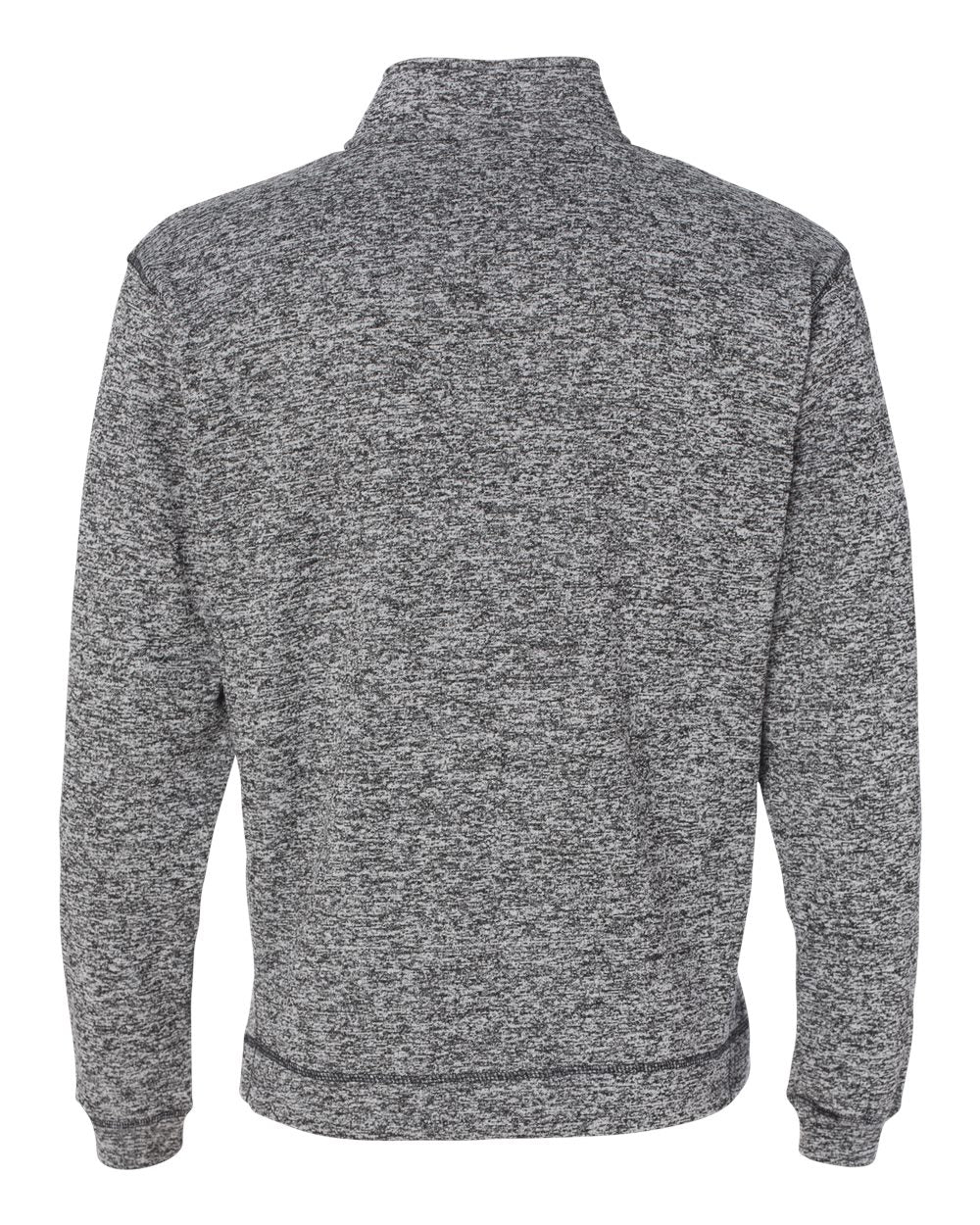 Men's Cosmic Fleece Quarter-Zip Sweatshirt - Back - B24528133 - Charcoal Fleck