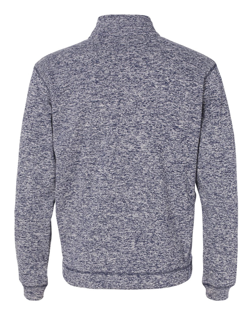 Men's Cosmic Fleece Quarter-Zip Sweatshirt - Back - B24528653 - Navy Fleck