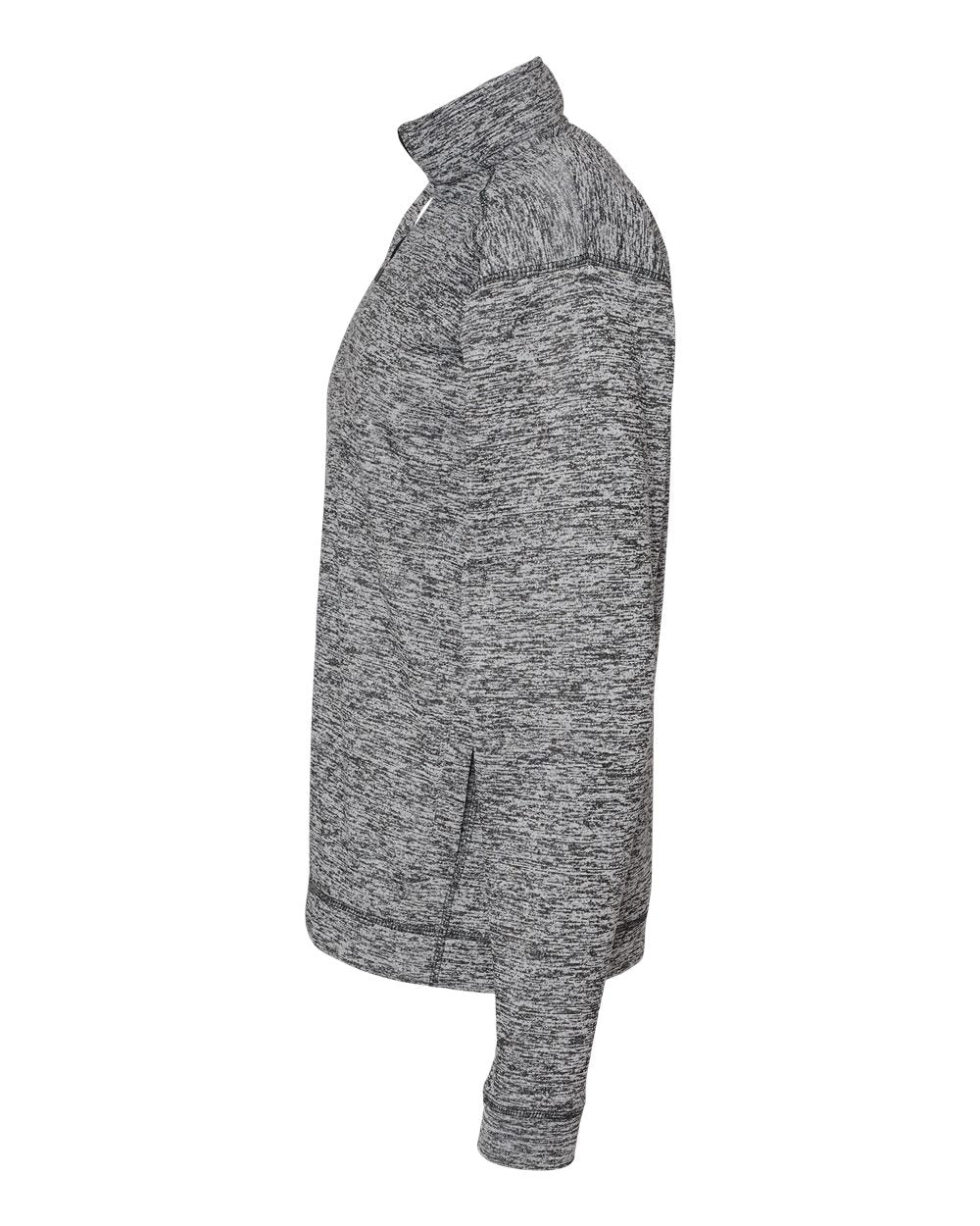 Men's Cosmic Fleece Quarter-Zip Sweatshirt - DirectSide - B24528133 - Charcoal Fleck