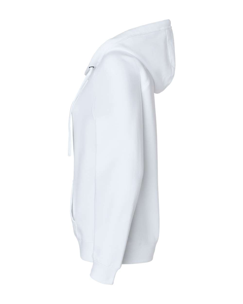 Women's Sueded V-Neck Hooded Sweatshirt - DirectSide - B20728003 - White