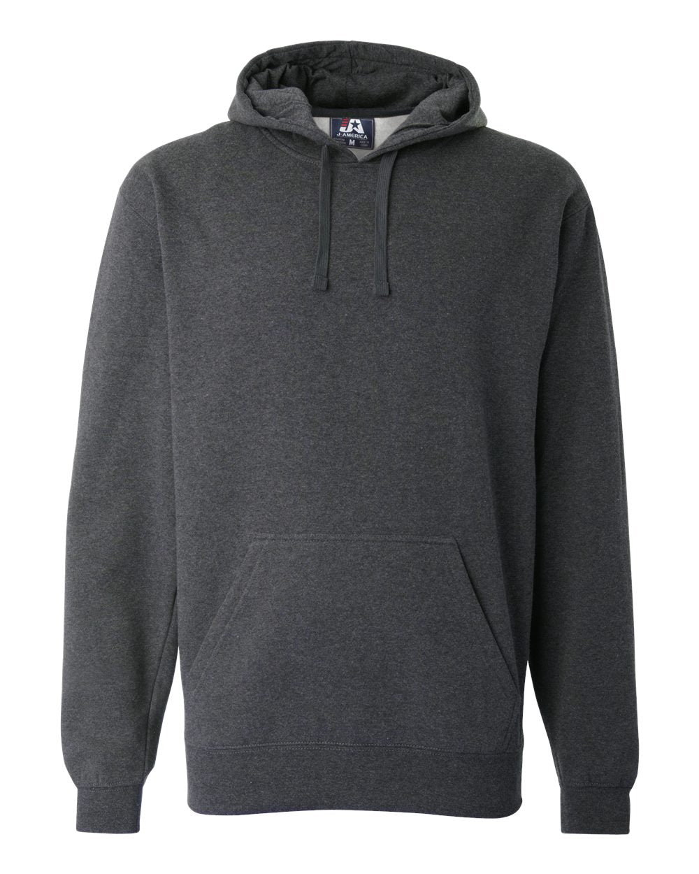 Men's Premium Hooded Sweatshirt - Front - B22228092 - Charcoal Heather