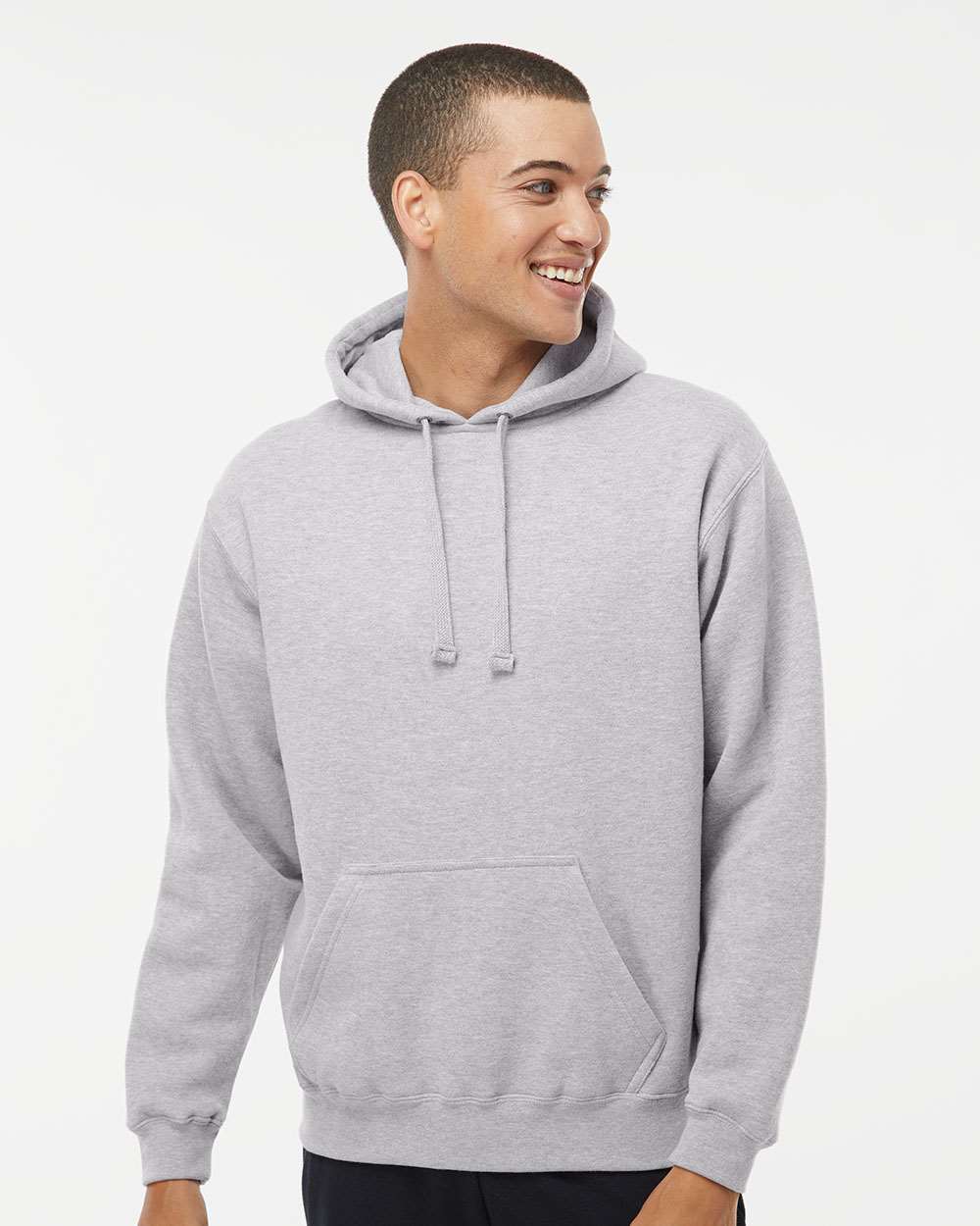 Men's Premium Hooded Sweatshirt - OnModelFront - B22228582 - Oxford