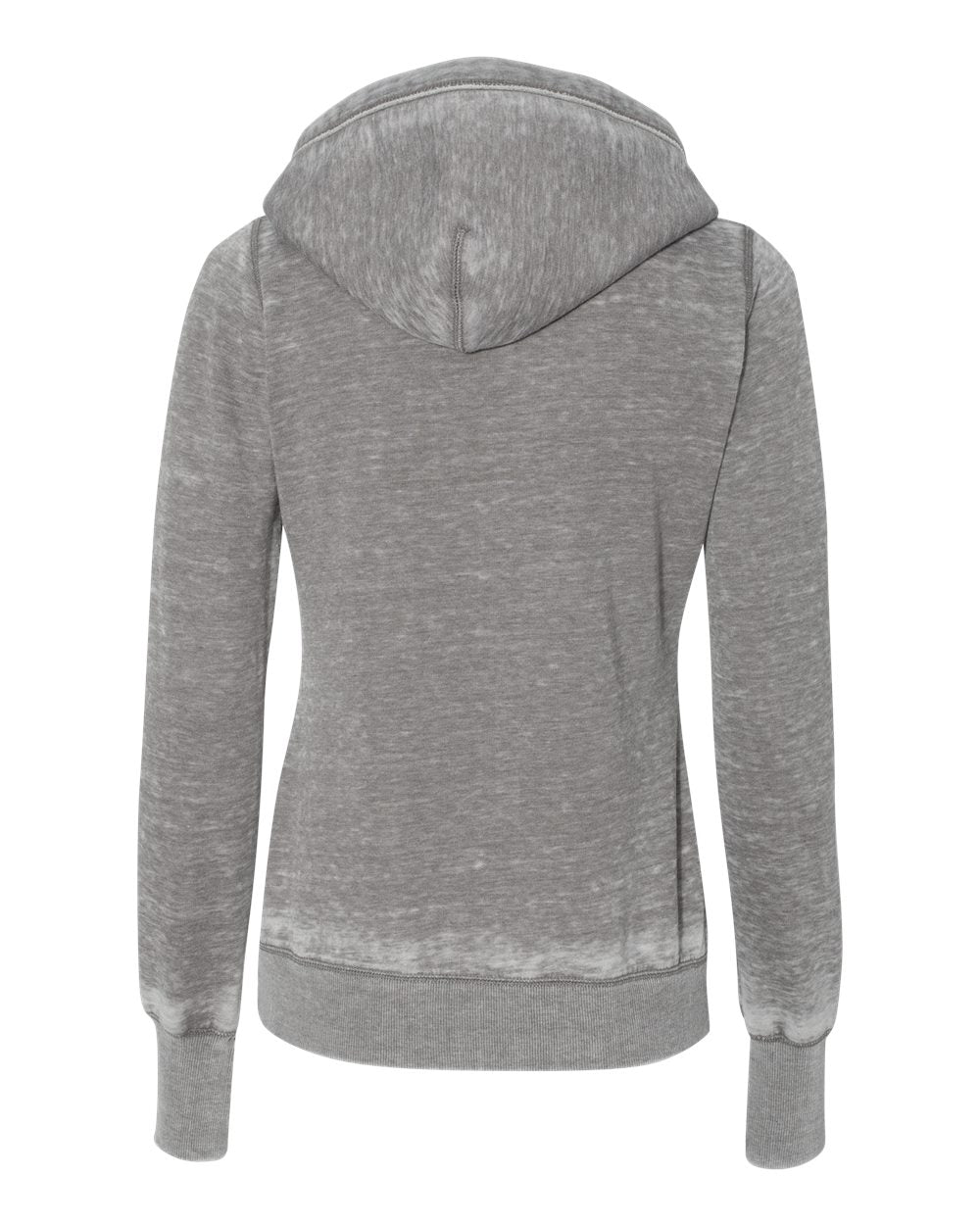 Women's Zen Fleece Hooded Sweatshirt - Back - B20328092 - Cement