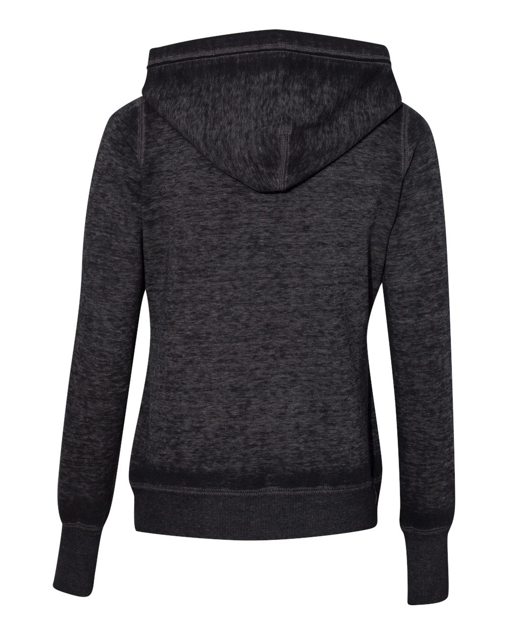 Women's Zen Fleece Hooded Sweatshirt - Back - B20328502 - Twisted Black