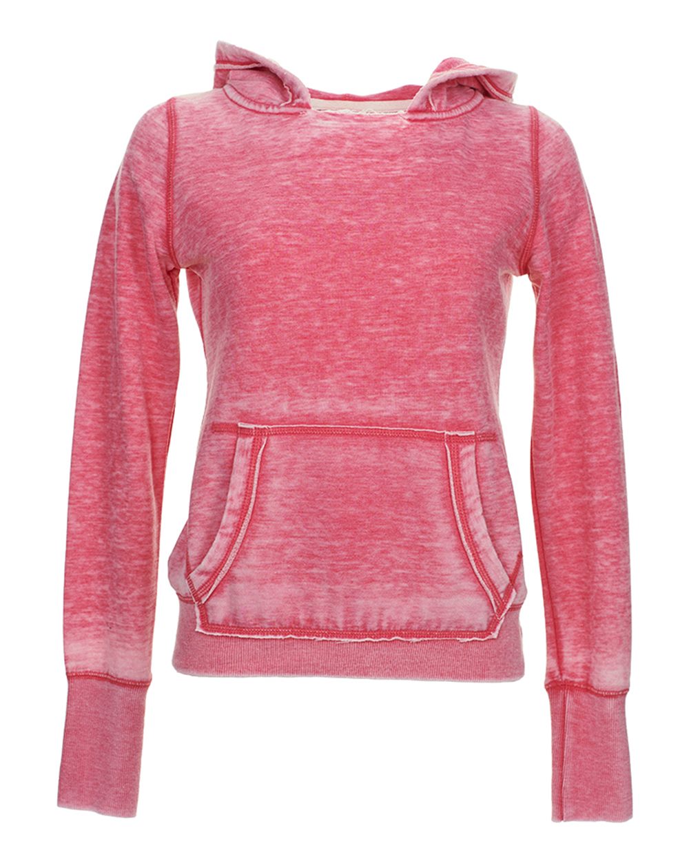 Women's Zen Fleece Hooded Sweatshirt - Front - B20328032 - Wildberry