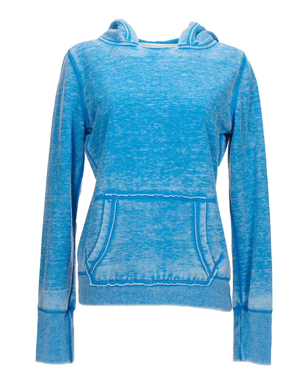 Women's Zen Fleece Hooded Sweatshirt - Front - B20328812 - Oceanberry
