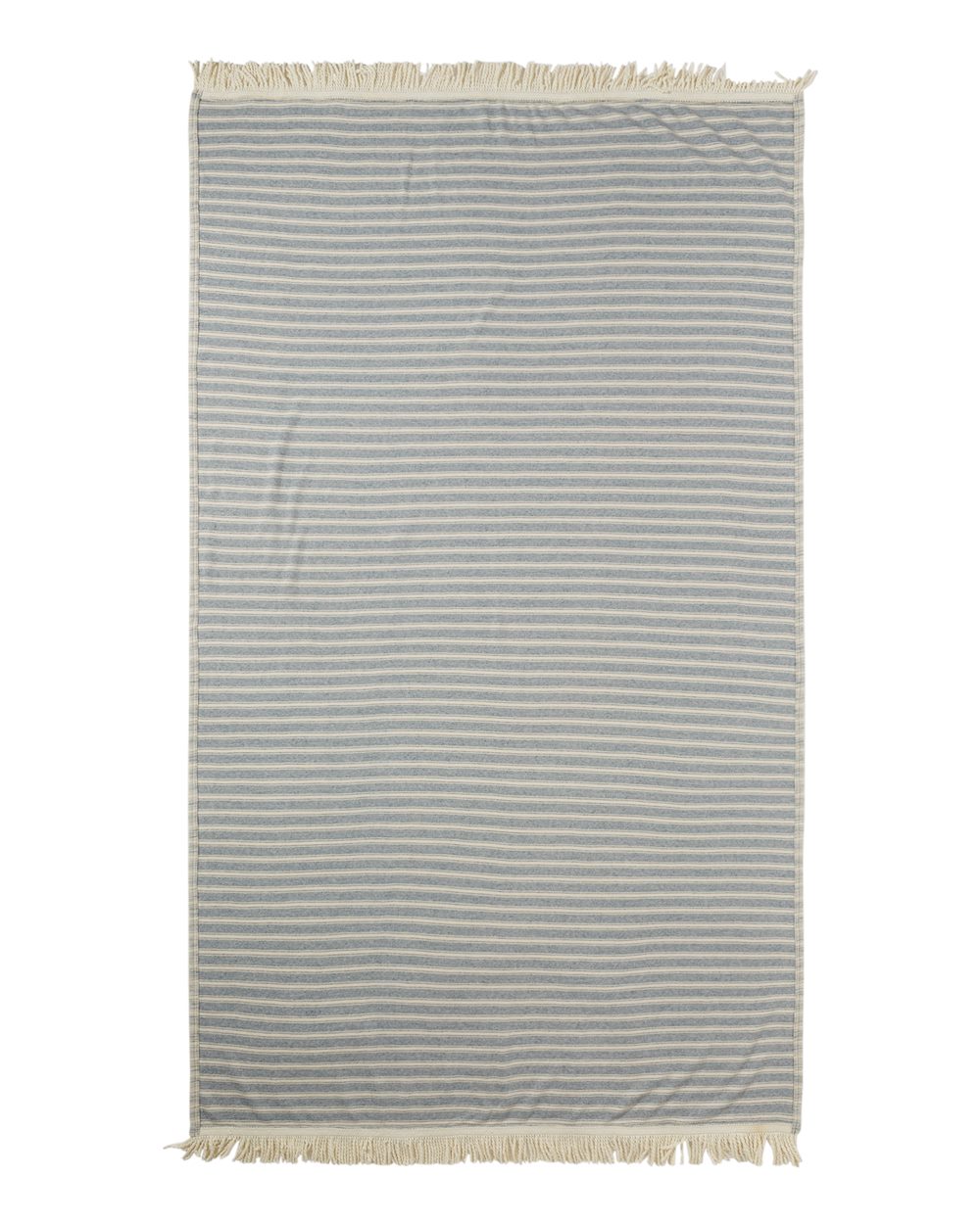 Baja Blanket - Back - B02628110 - Natural/ Mist Blue
