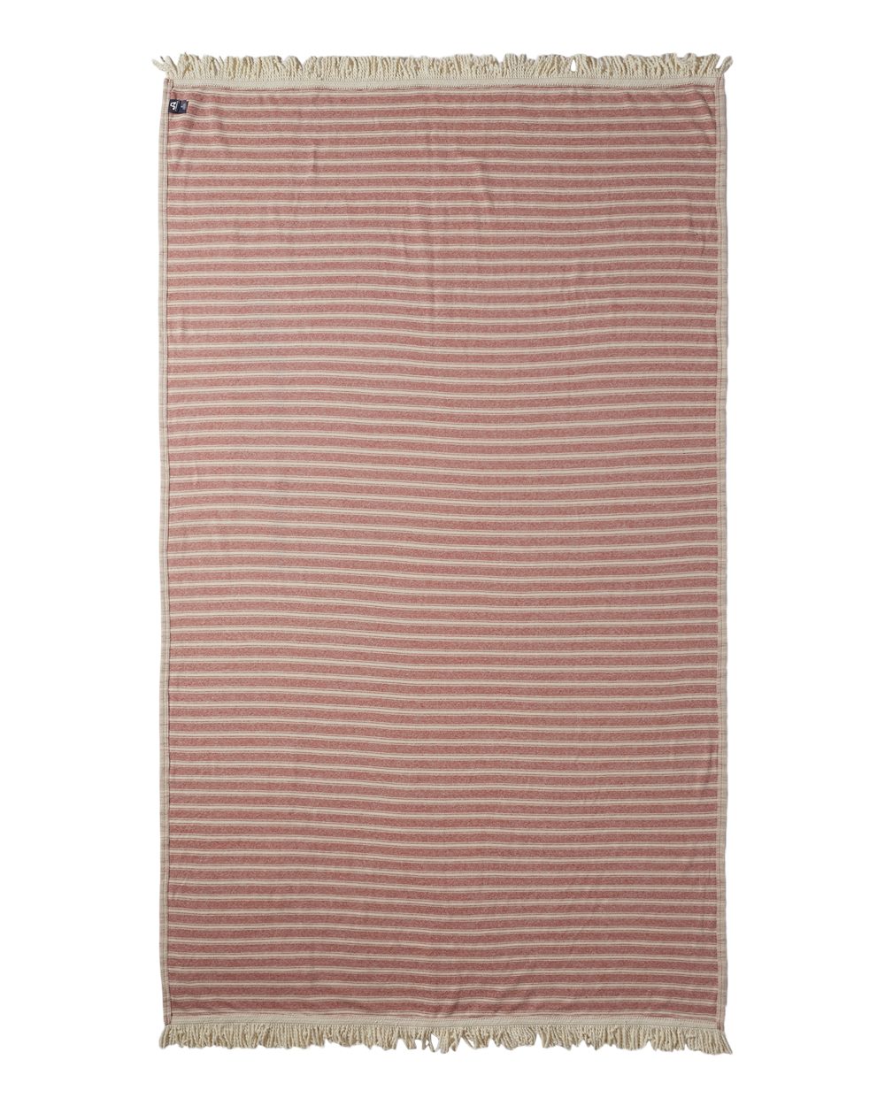 Baja Blanket - Back - B02628240 - Natural/ Brick Red
