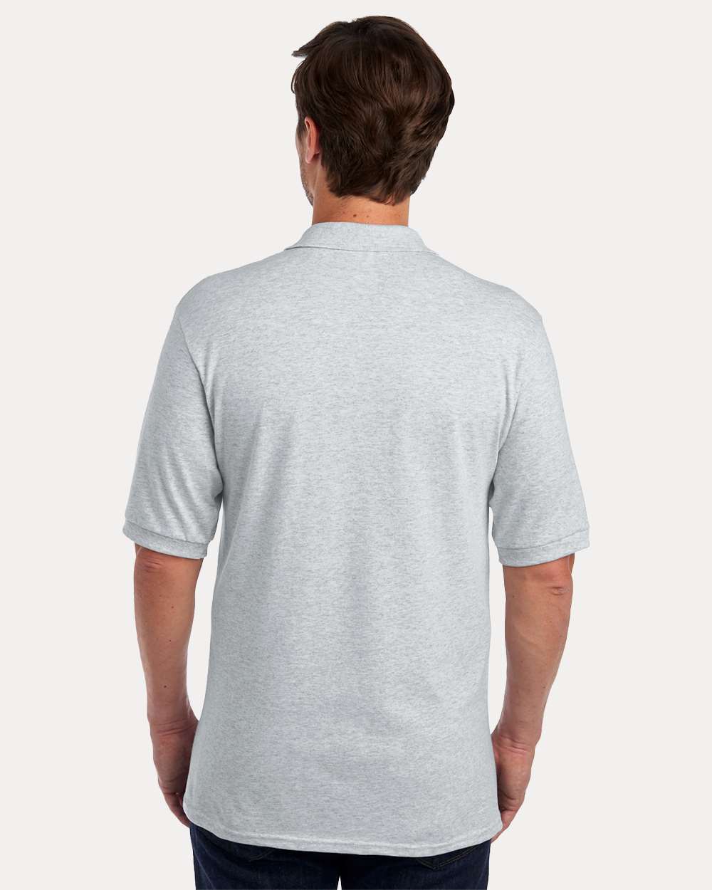 Men's Dri-Power® Polo - OnModelBack - B02235023 - Ash