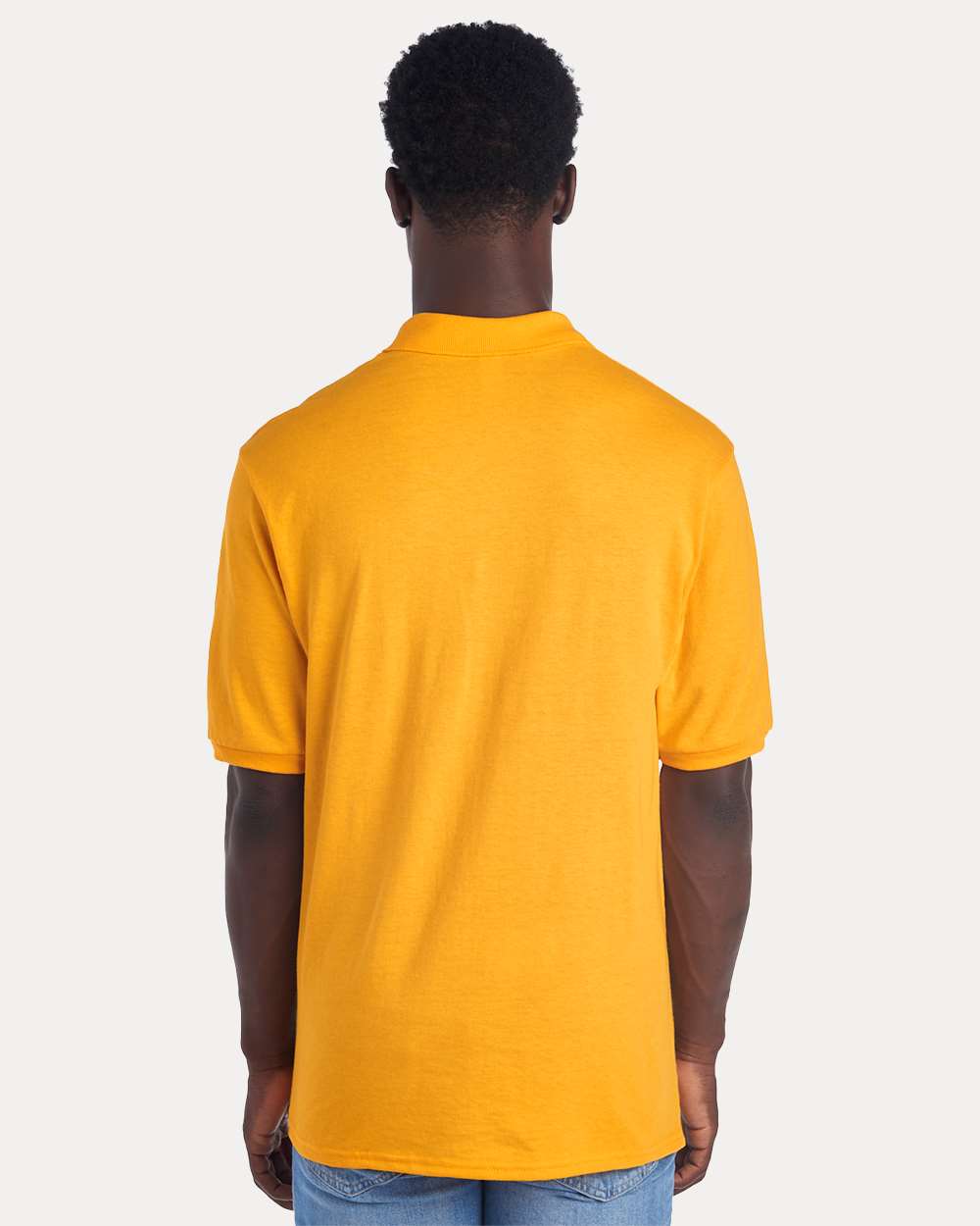 Men's Dri-Power® Polo - OnModelBack - B02235123 - Gold
