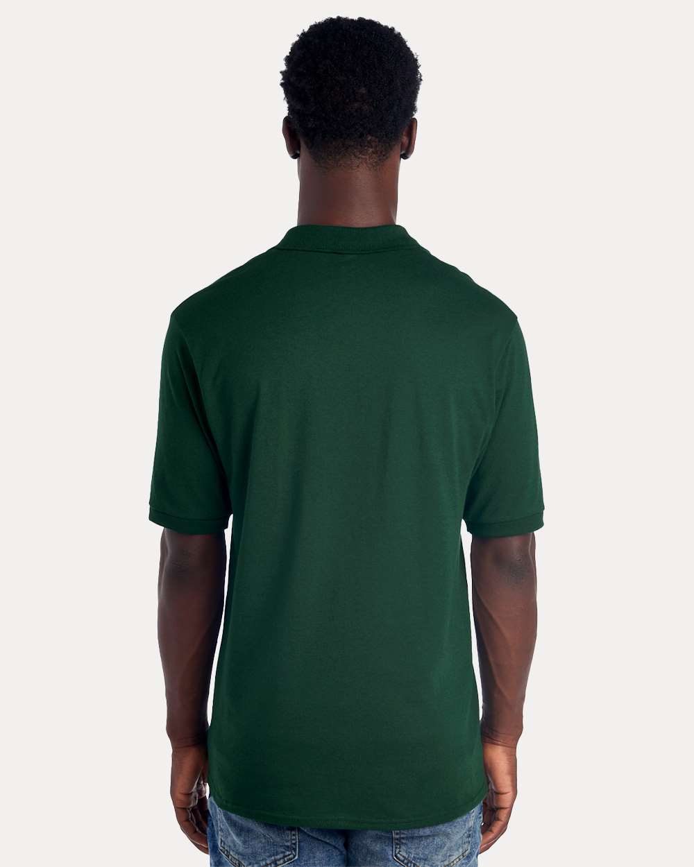 Men's Dri-Power® Polo - OnModelBack - B02235543 - Forest Green