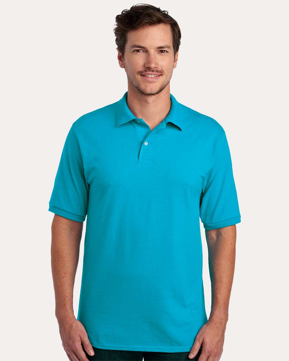 Men's Dri-Power® Polo - OnModelFront - B02235143 - California Blue