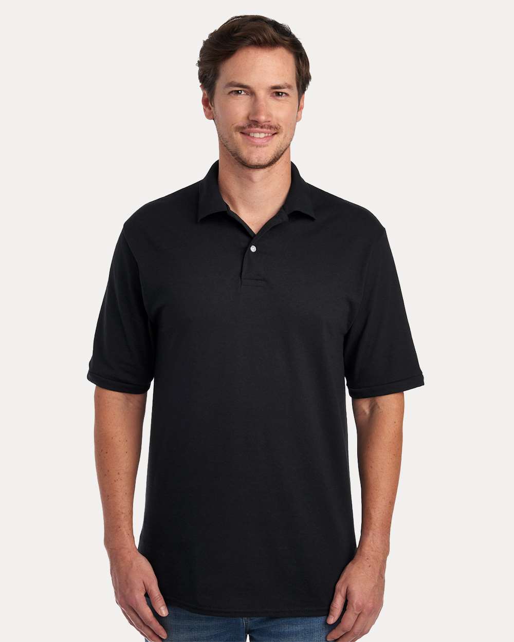 Men's Dri-Power® Polo - OnModelFront - B02235503 - Black