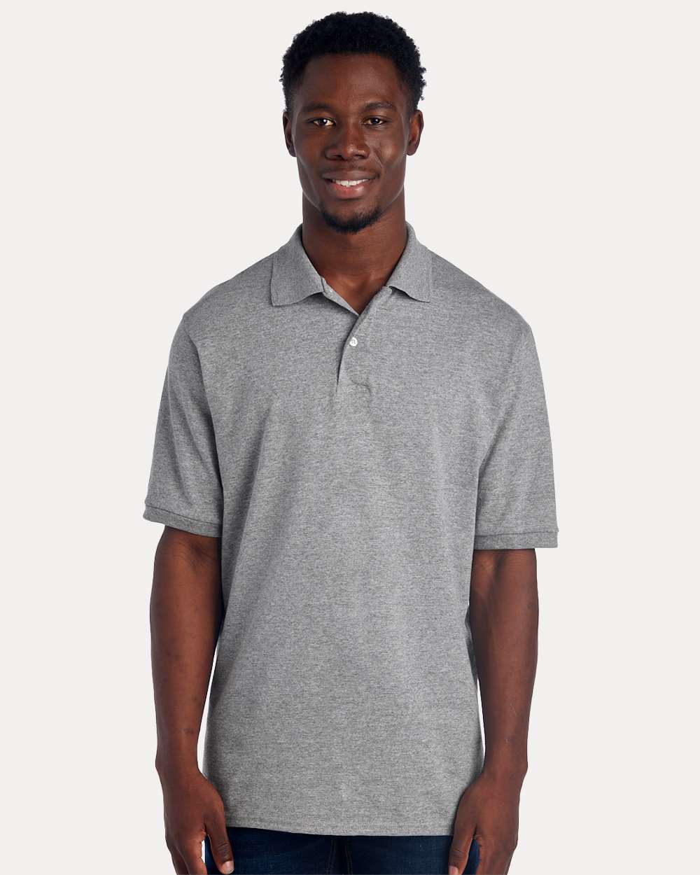 Men's Dri-Power® Polo - OnModelFront - B02235583 - Oxford