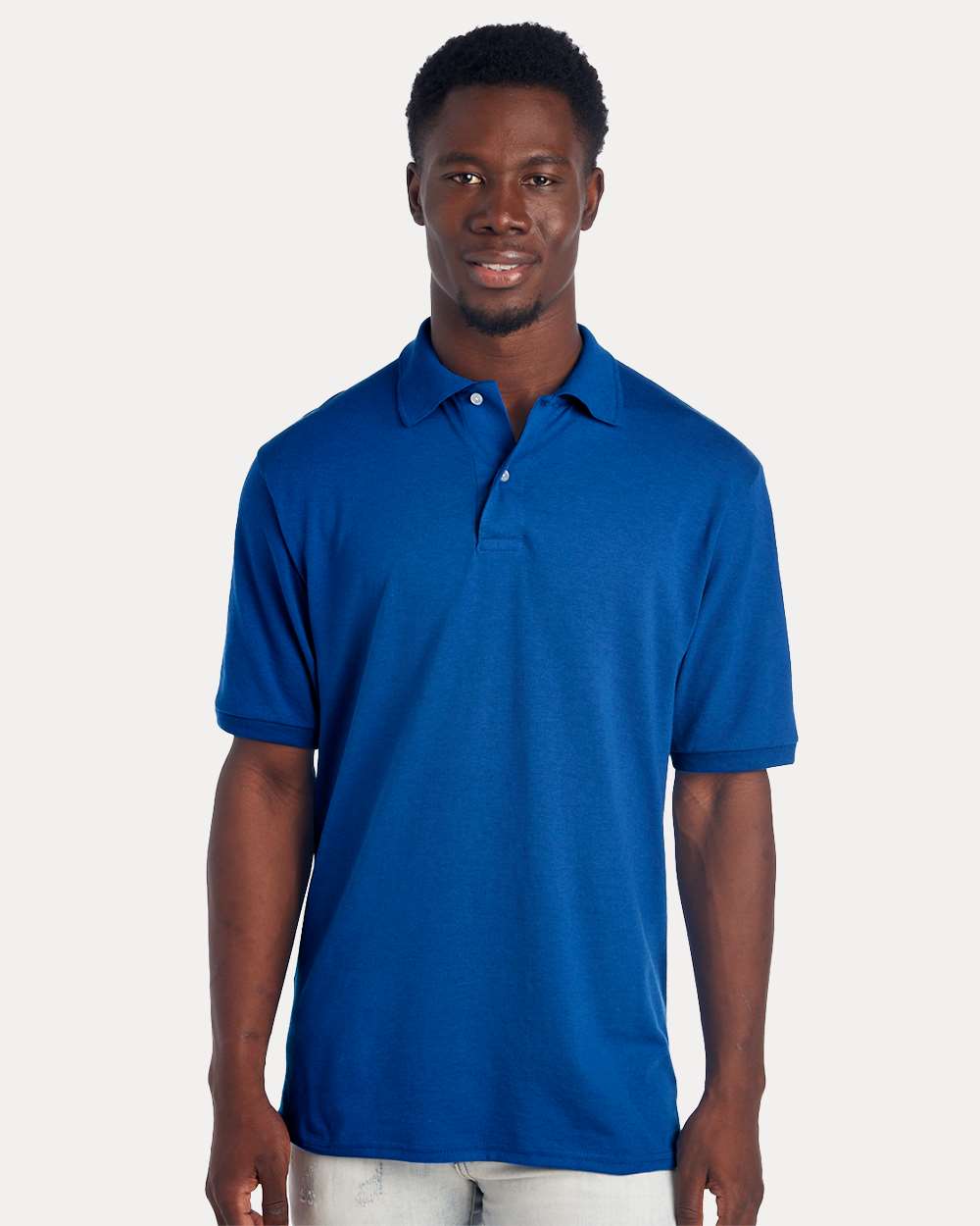 Men's Dri-Power® Polo - OnModelFront - B02235753 - Royal