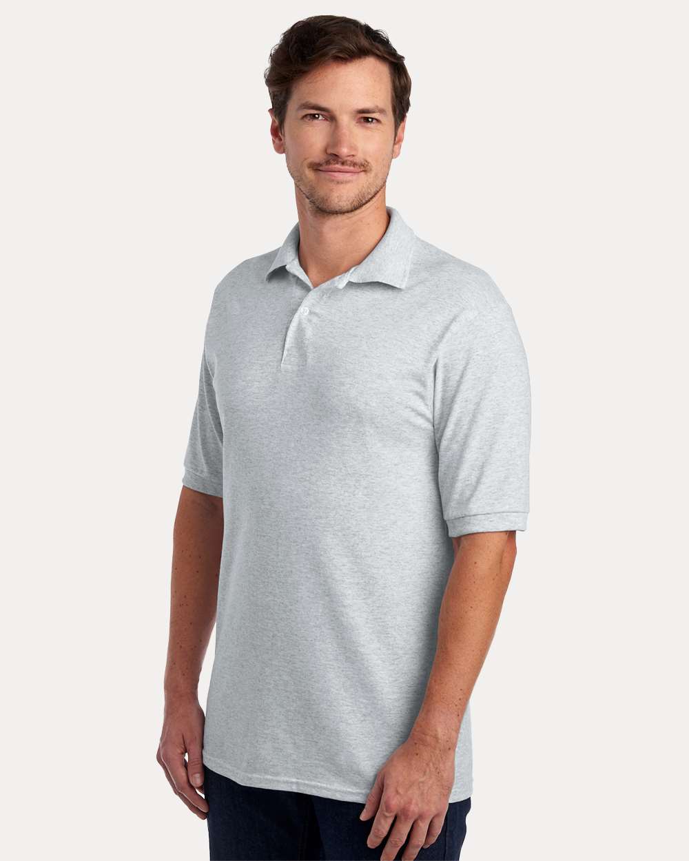 Men's Dri-Power® Polo - OnModelSide - B02235023 - Ash