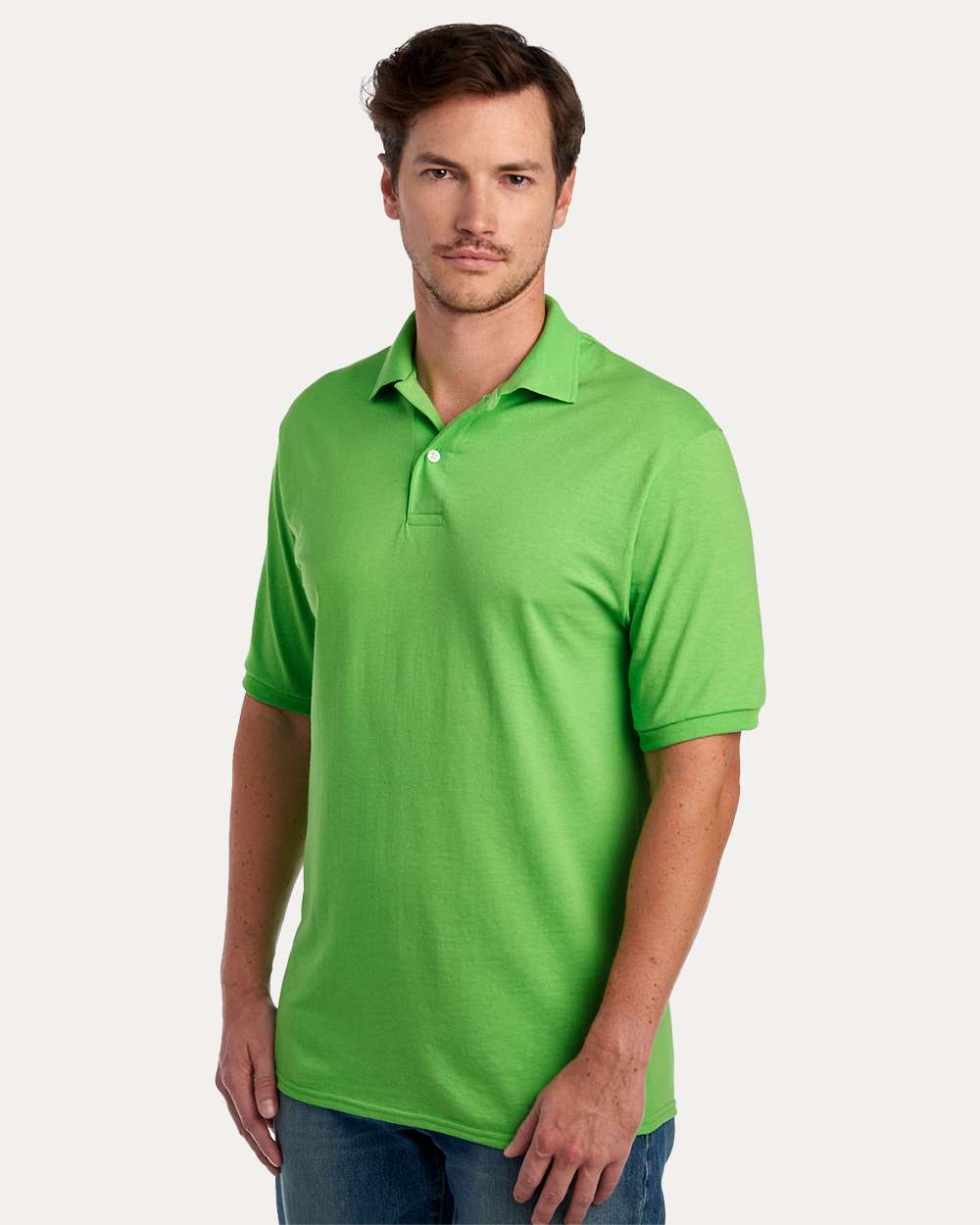 Men's Dri-Power® Polo - OnModelSide - B02235173 - Kiwi