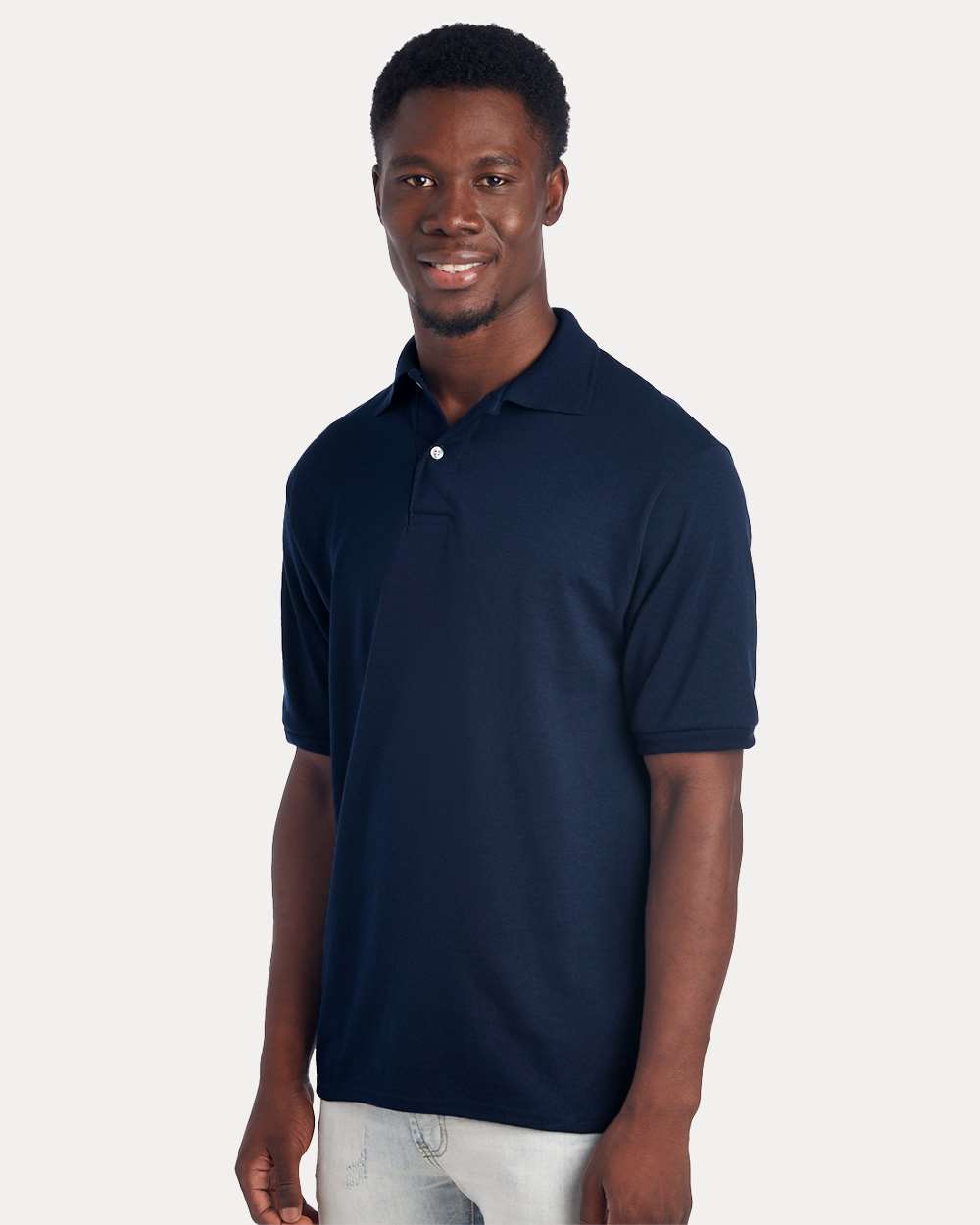 Men's Dri-Power® Polo - OnModelSide - B02235653 - J. Navy