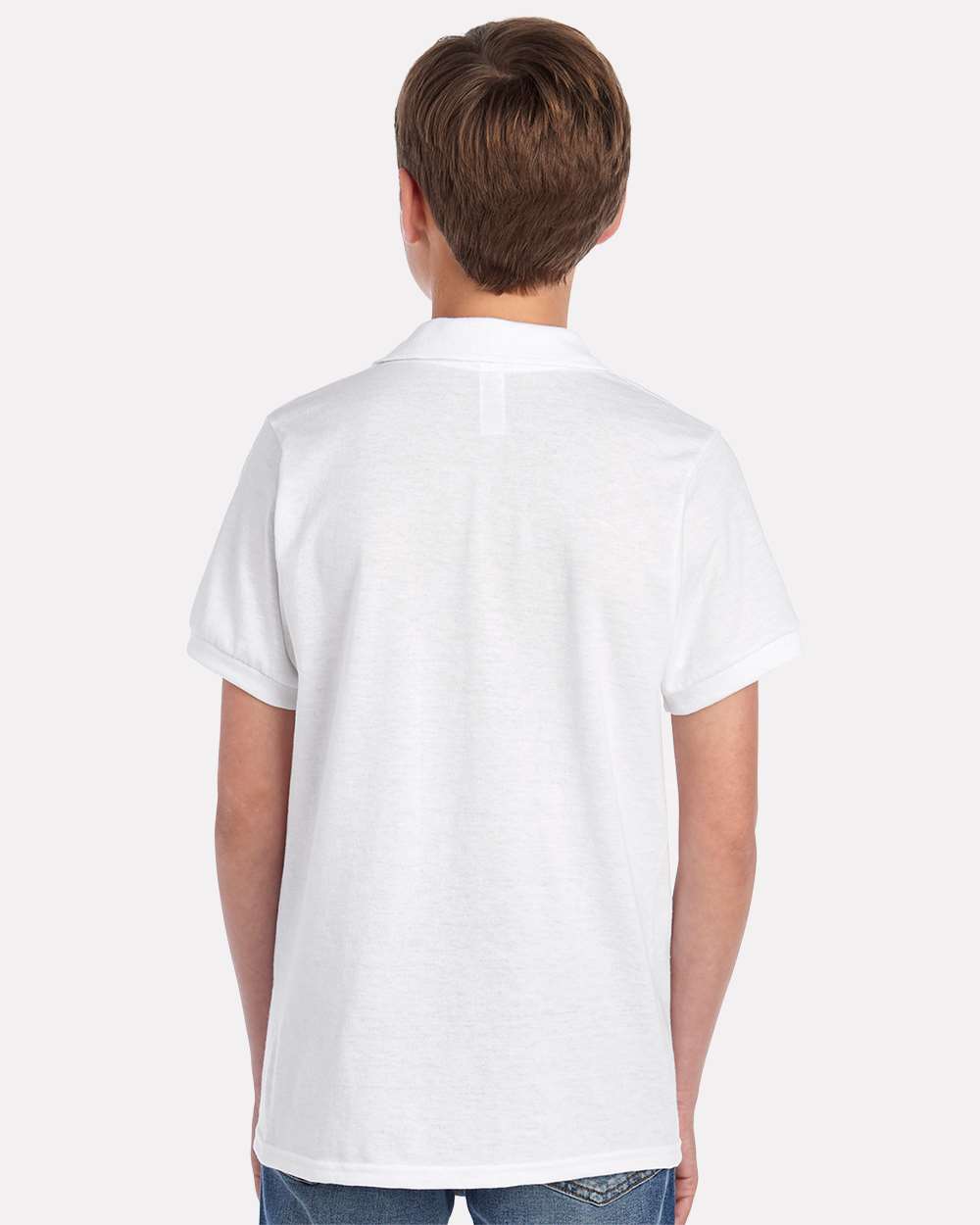 Youth Dri-Power® Polo - OnModelBack - B02535003 - White