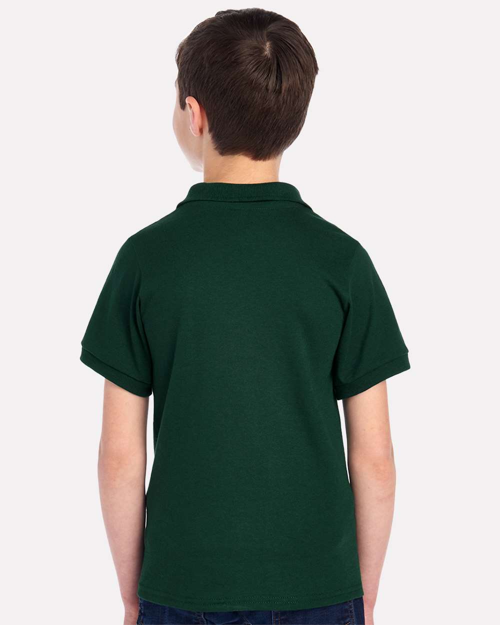 Youth Dri-Power® Polo - OnModelBack - B02535543 - Forest Green