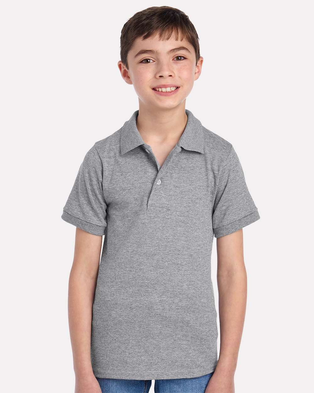 Youth Dri-Power® Polo - OnModelFront - B02535583 - Oxford