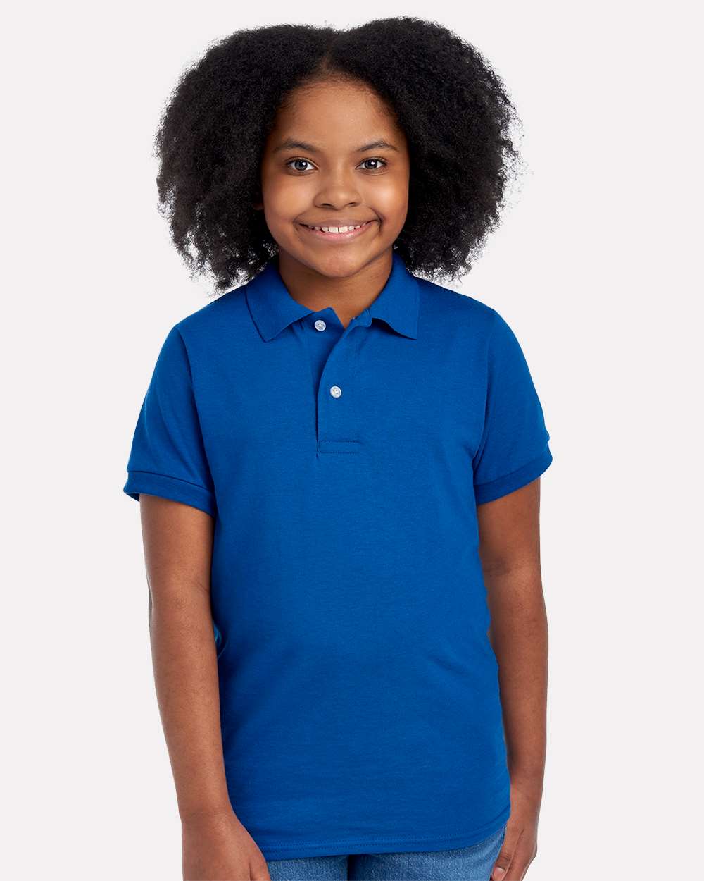 Youth Dri-Power® Polo - OnModelFront - B02535753 - Royal