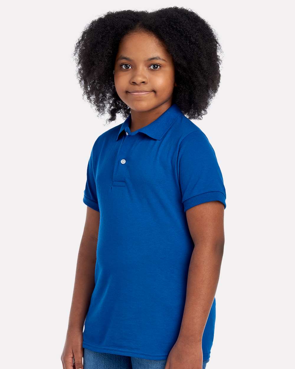 Youth Dri-Power® Polo - OnModelSide - B02535753 - Royal
